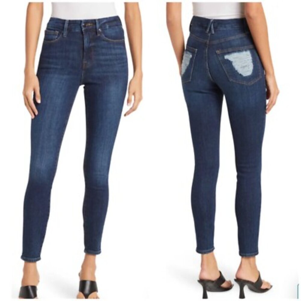 NEW Good American Good Waist High Waist Skinny Jeans Size 26 US 2
